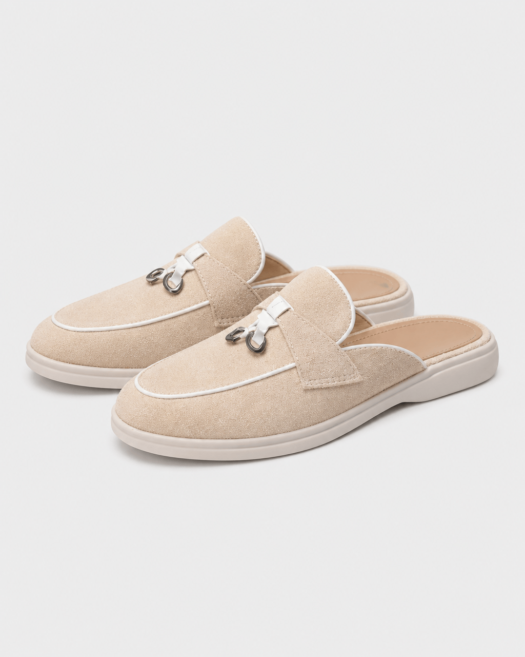 Loafers Signature Women's Suede Backless Tassel Mules