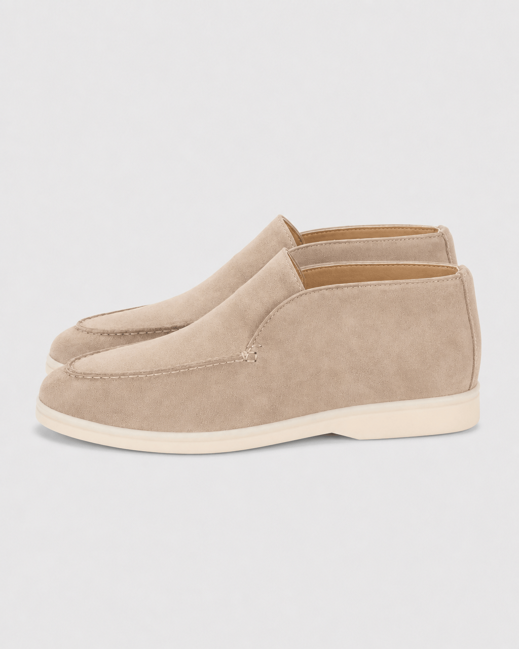 Loafers Signature Men's Suede Leather High-Top Slip-On Boots
