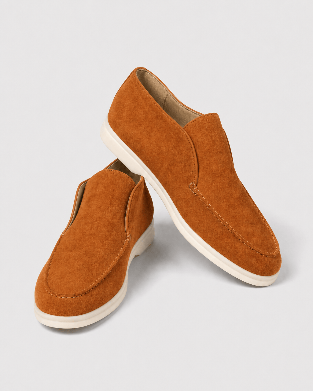 Loafers Signature Women's Suede Leather High-Top Slip-On Boots
