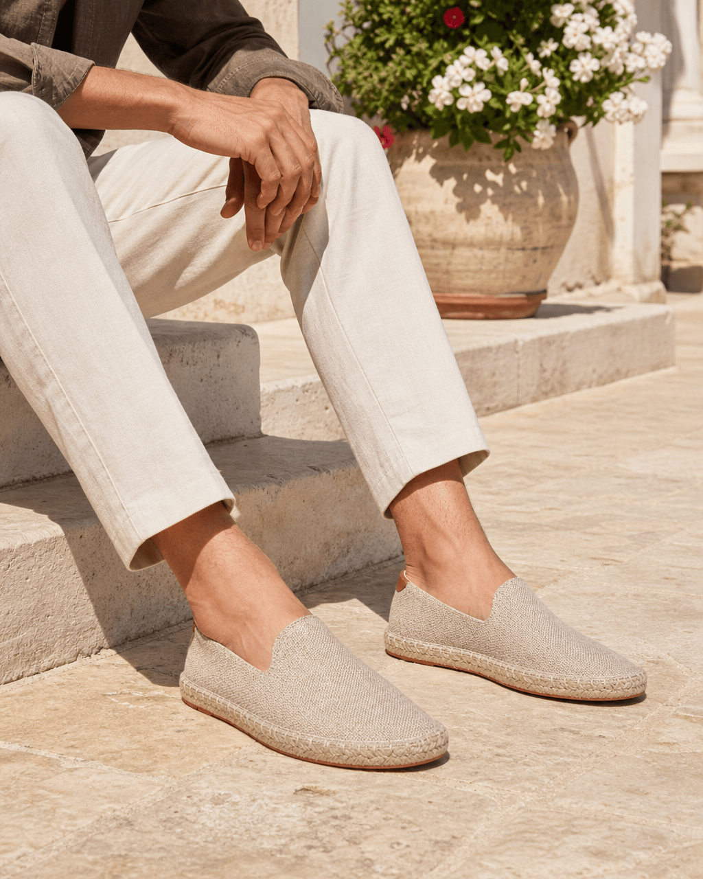 Loafers Signature Cotton Canvas Espadrille Loafers