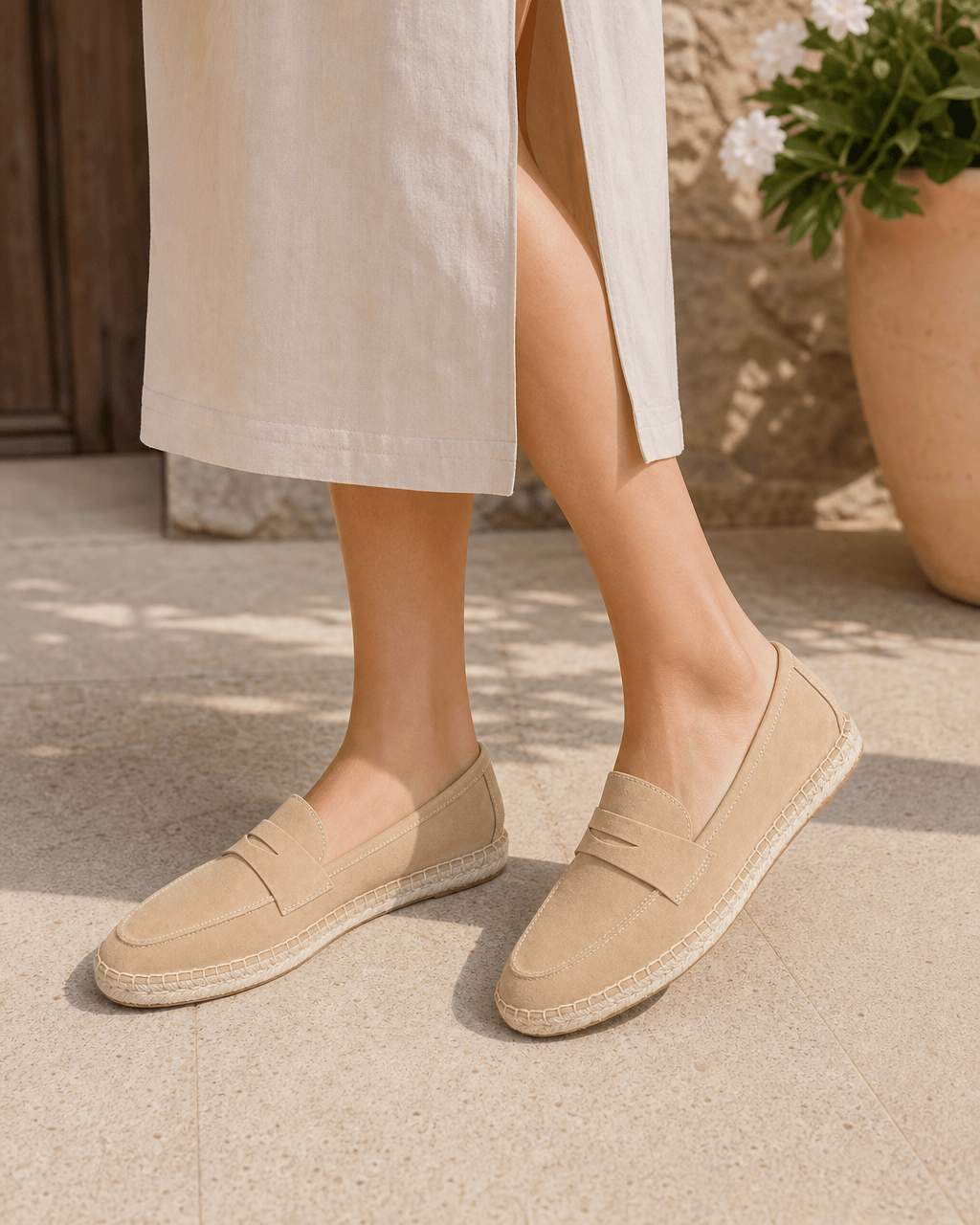 Loafers Signature Cow Suede Espadrille Loafers