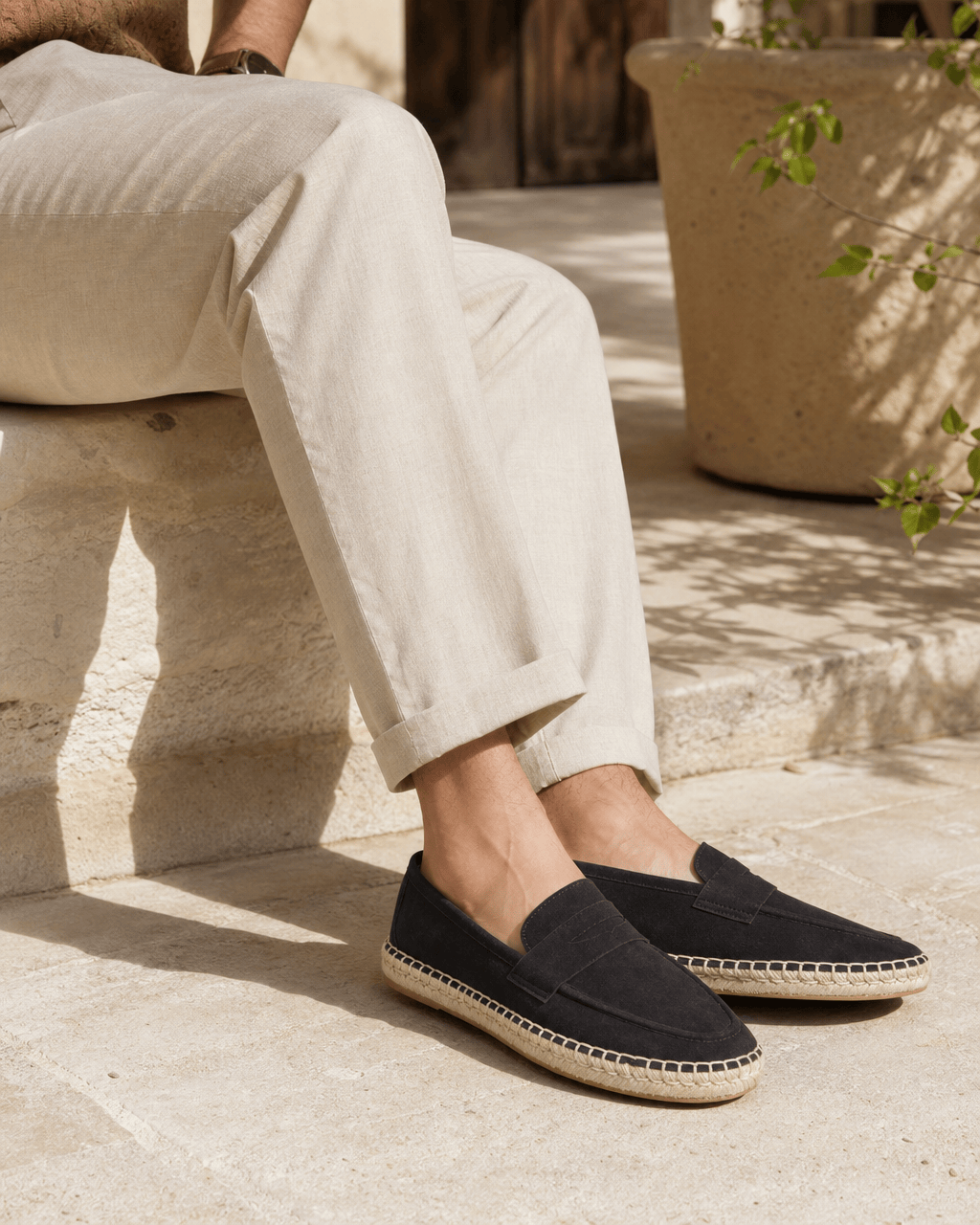 Loafers Signature Cow Suede Espadrille Loafers