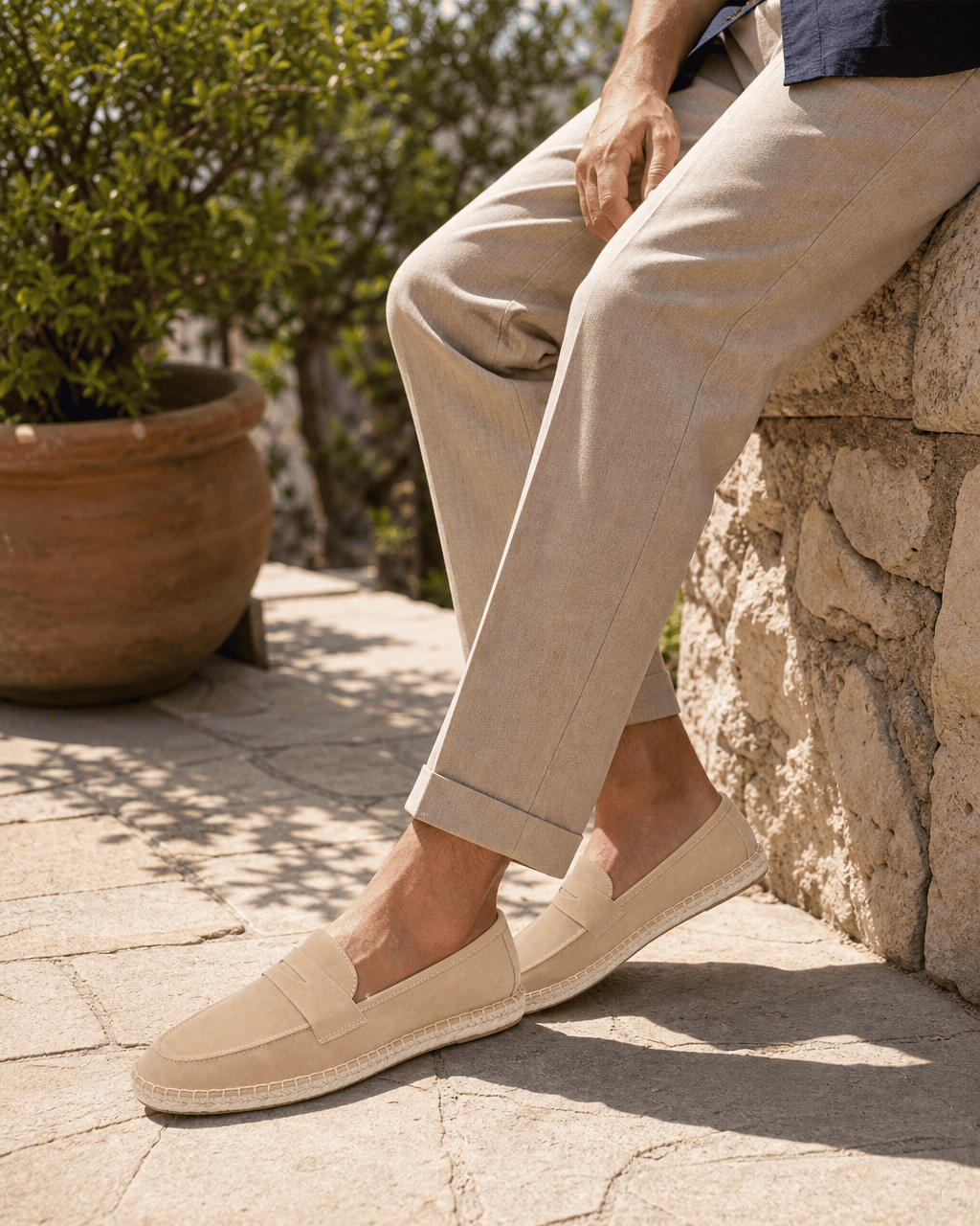 Loafers Signature Cow Suede Espadrille Loafers