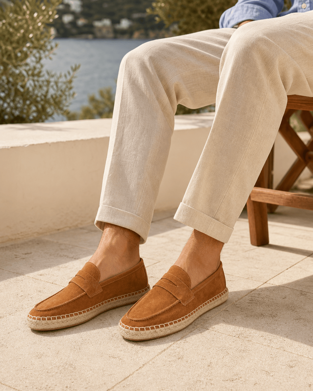 Loafers Signature Cow Suede Espadrille Loafers