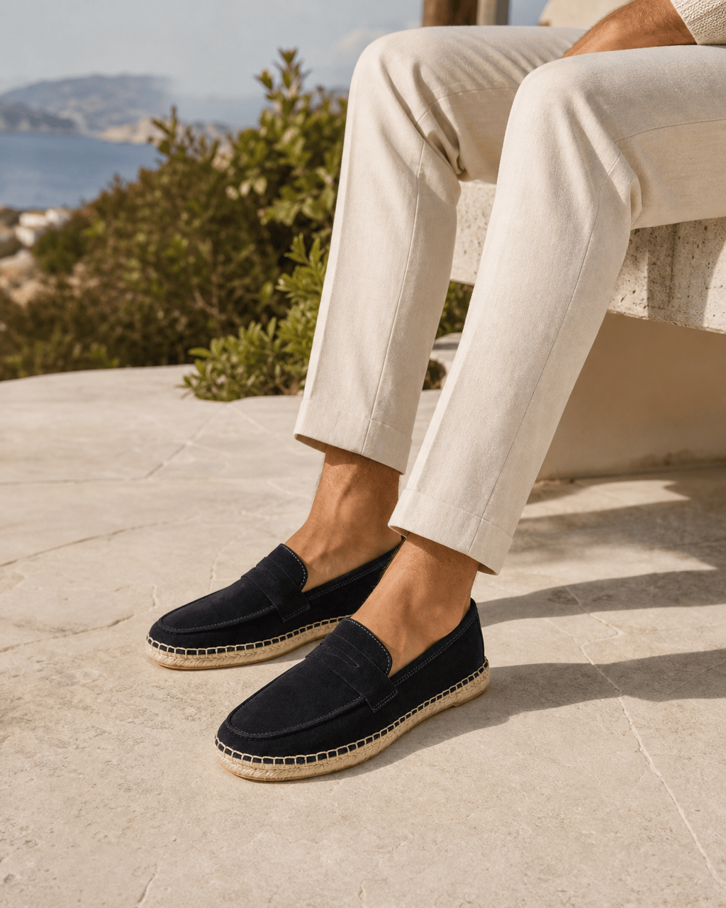 Loafers Signature Cow Suede Espadrille Loafers