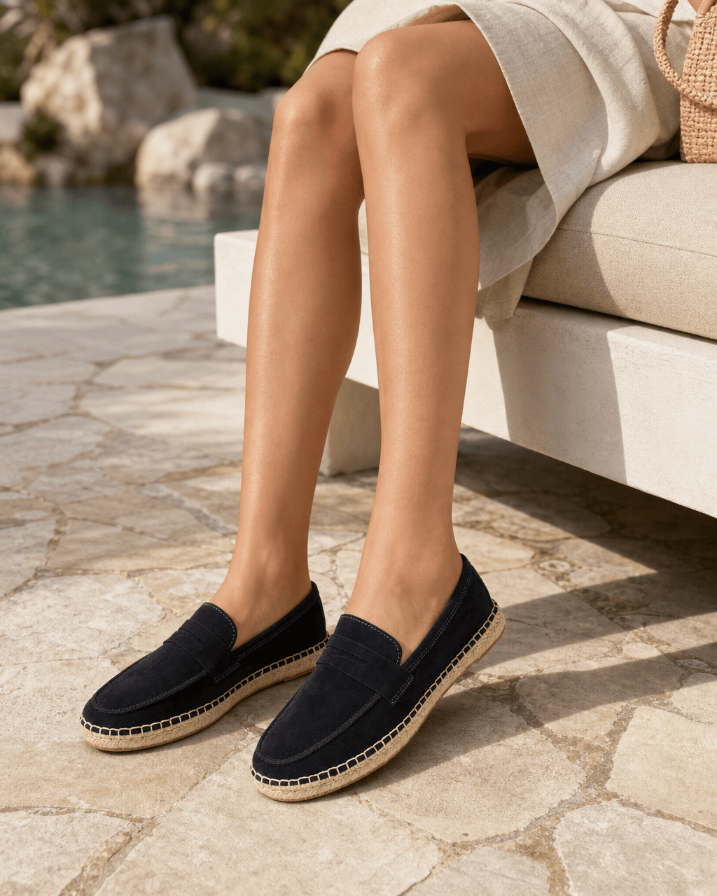 Loafers Signature Cow Suede Espadrille Loafers