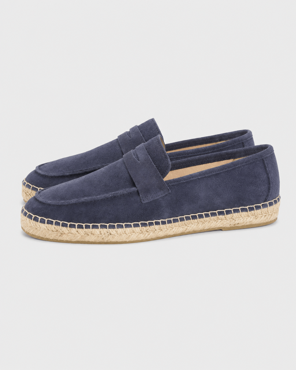 Loafers Signature Cow Suede Woven Espadrille Loafers
