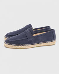 Loafers Signature Cow Suede Woven Espadrille Loafers