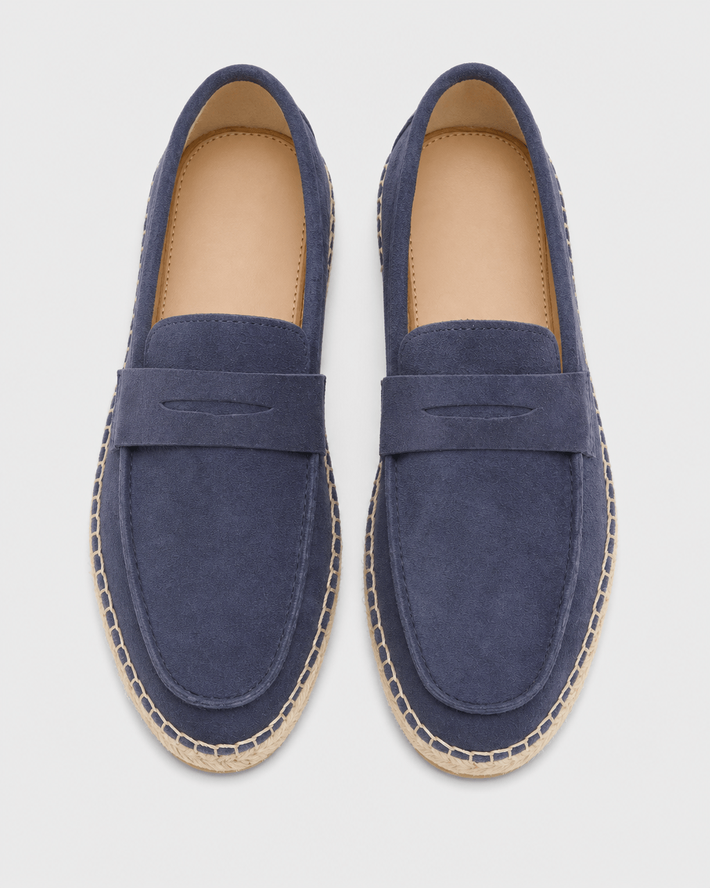 Loafers Signature Cow Suede Woven Espadrille Loafers