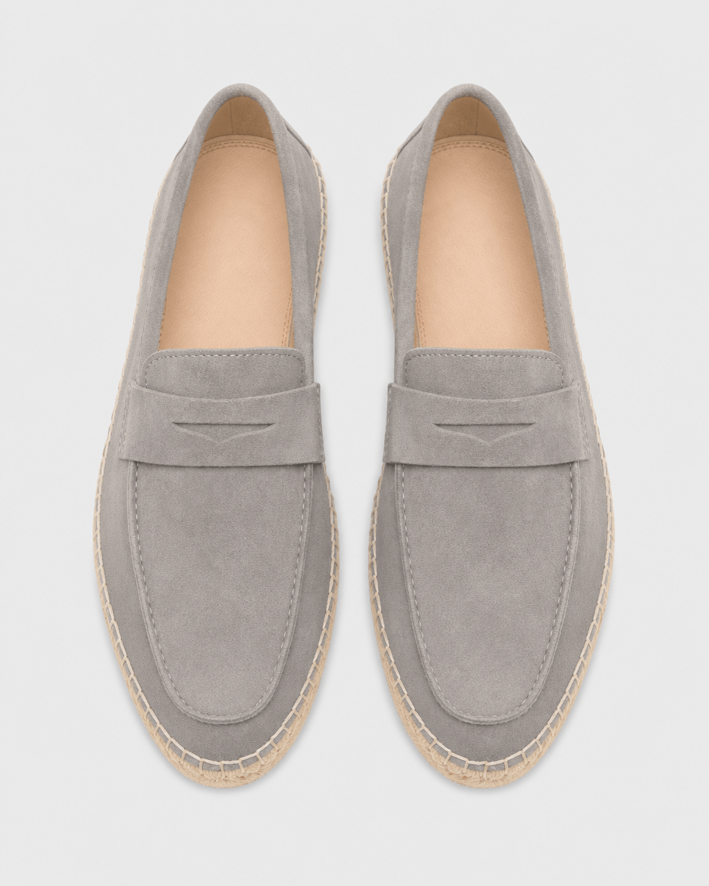 Loafers Signature Cow Suede Woven Espadrille Loafers