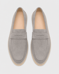 Loafers Signature Cow Suede Woven Espadrille Loafers