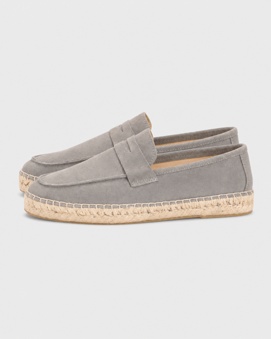 Loafers Signature Cow Suede Woven Espadrille Loafers