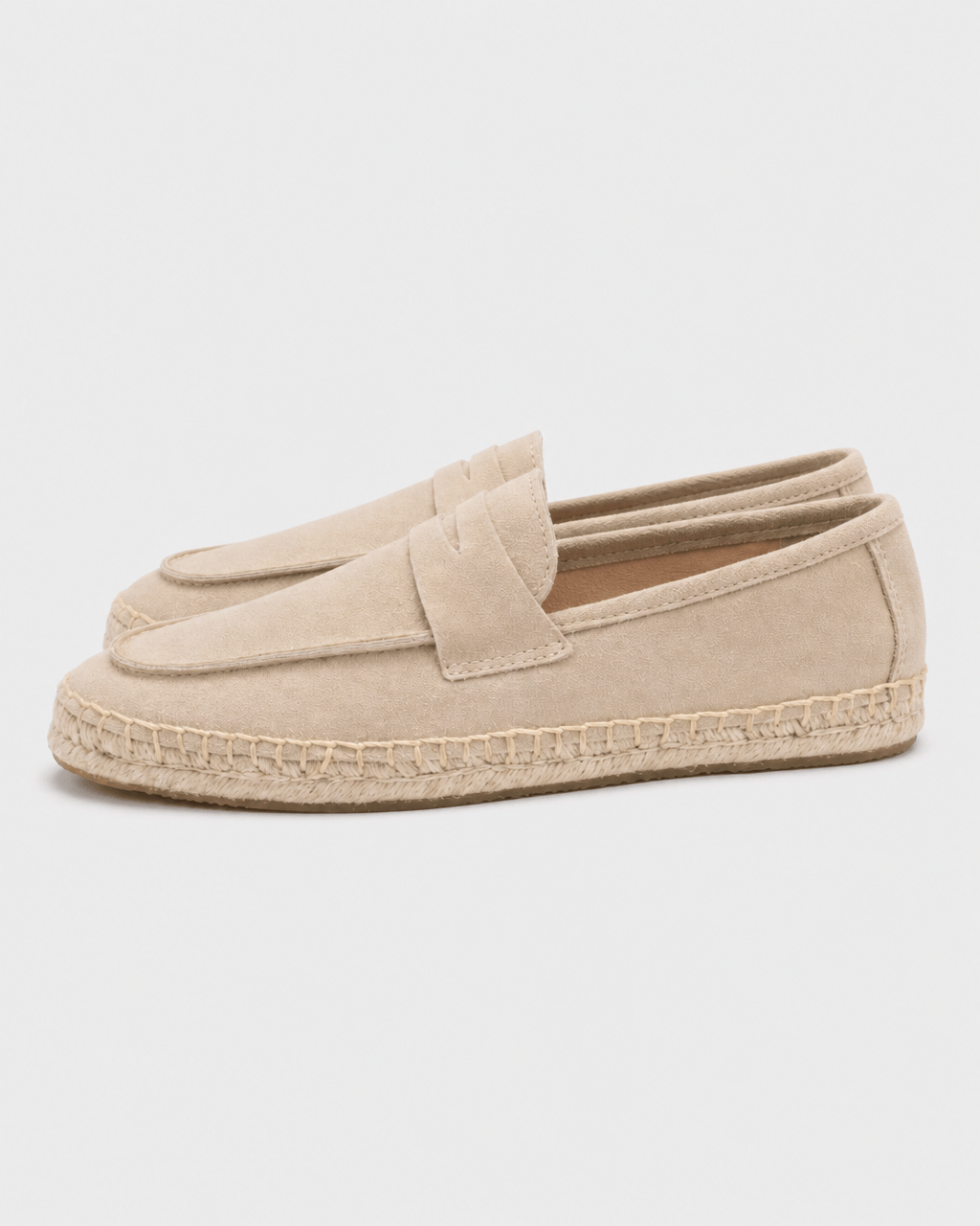 Loafers Signature Cow Suede Woven Espadrille Loafers