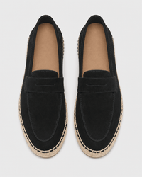 Loafers Signature Cow Suede Woven Espadrille Loafers