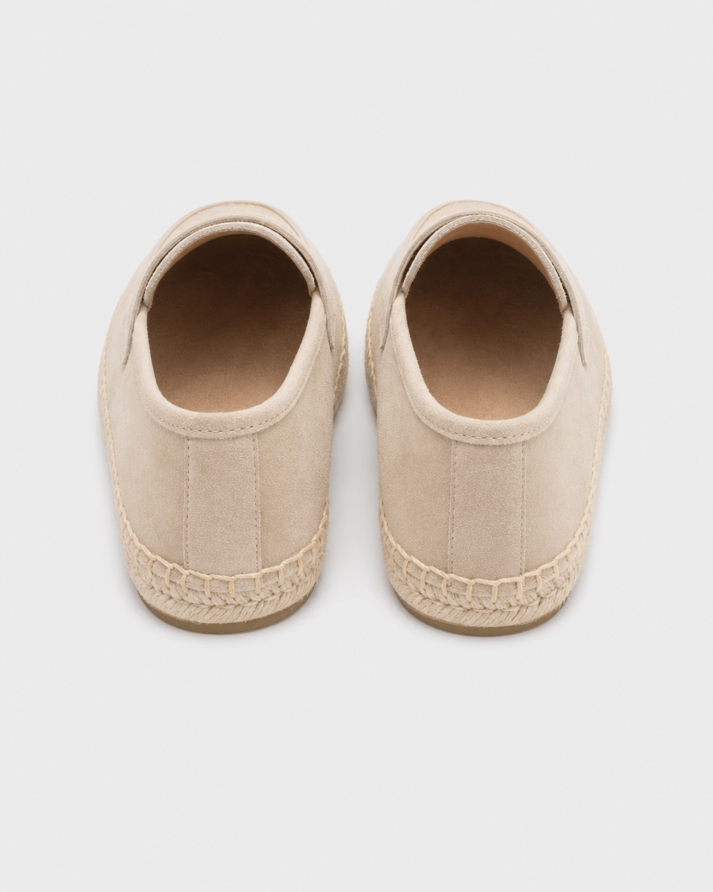 Loafers Signature Cow Suede Woven Espadrille Loafers