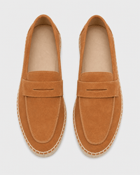 Loafers Signature Cow Suede Woven Espadrille Loafers