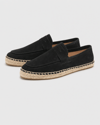 Loafers Signature Cow Suede Woven Espadrille Loafers