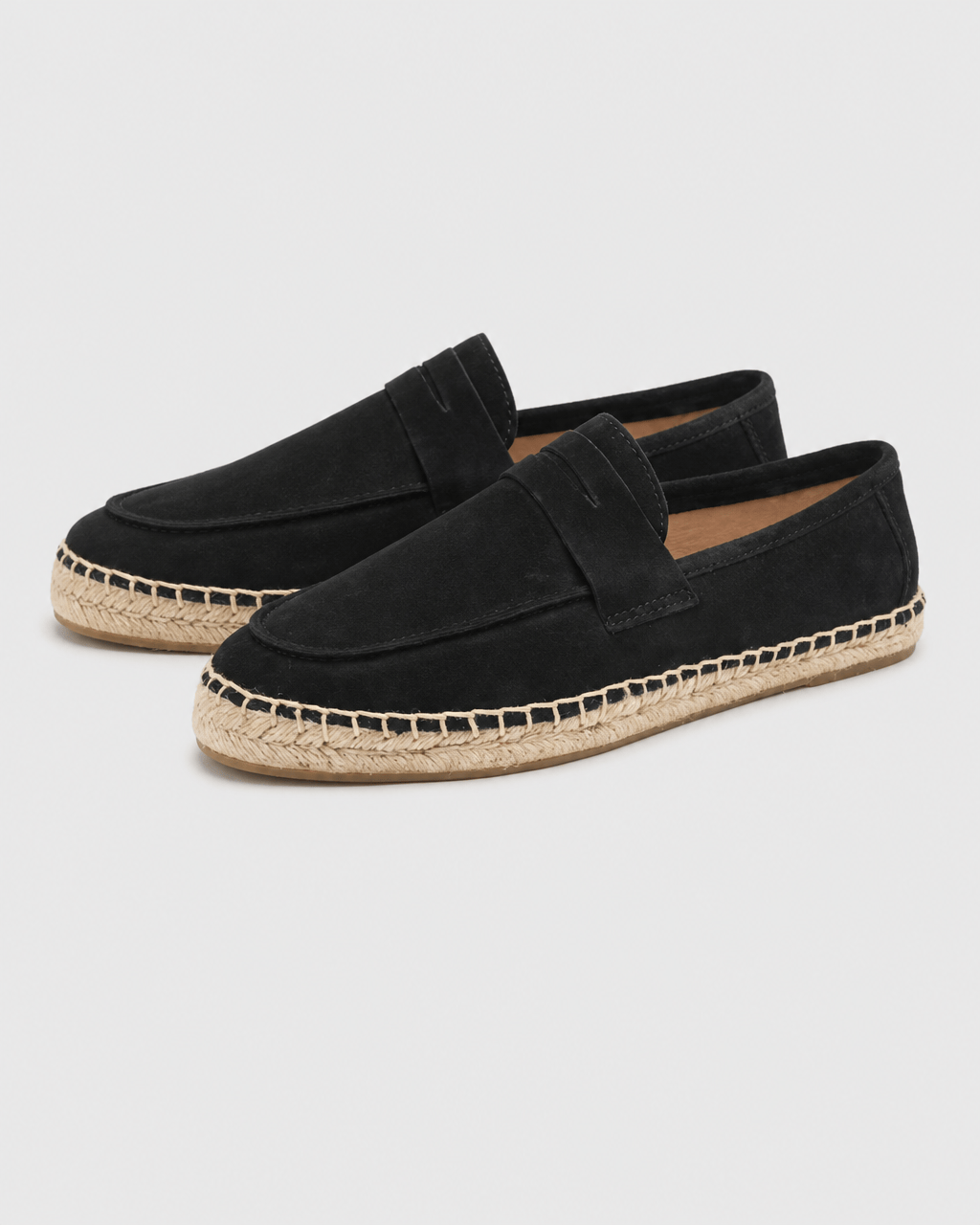 Loafers Signature Cow Suede Woven Espadrille Loafers