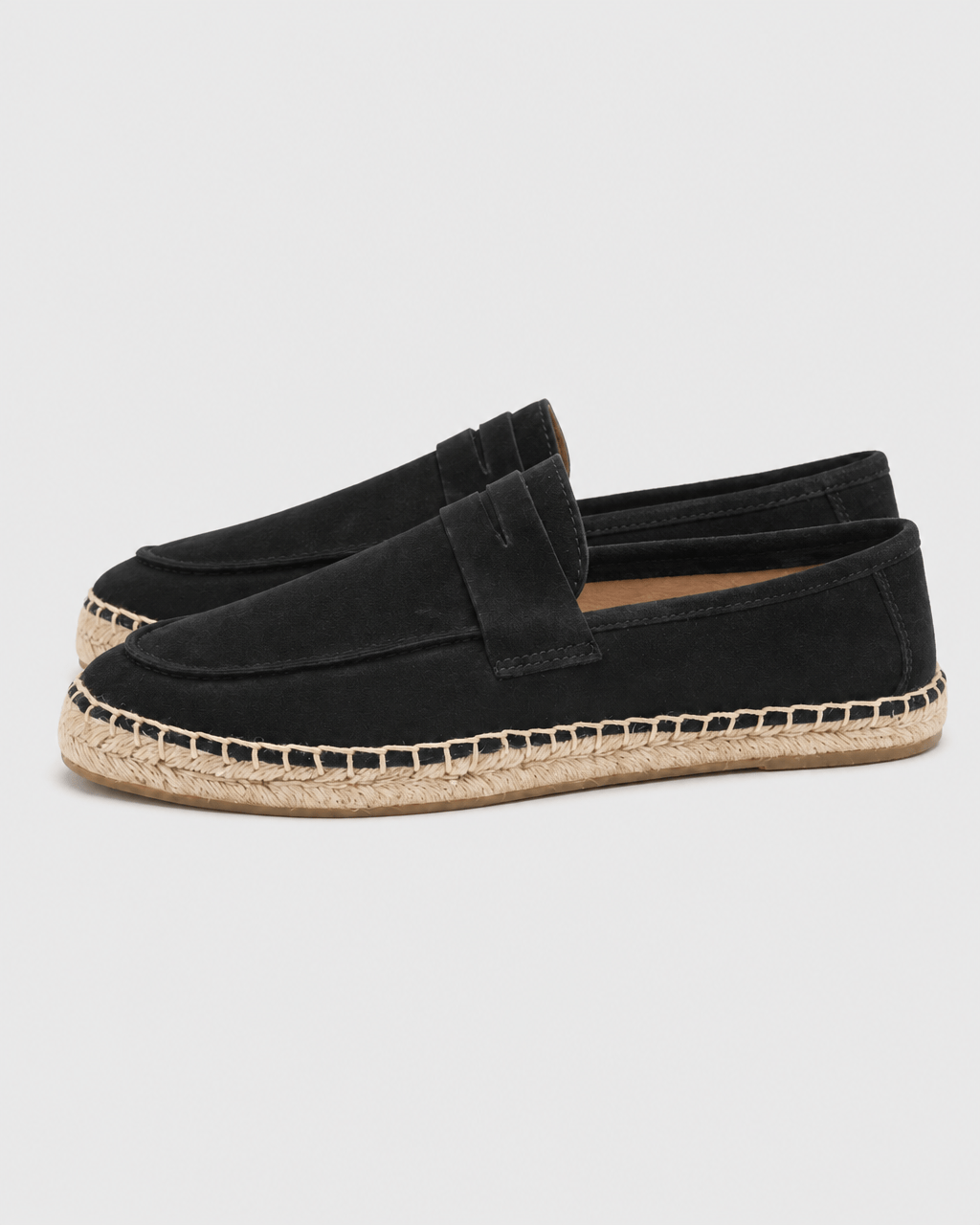 Loafers Signature Cow Suede Woven Espadrille Loafers