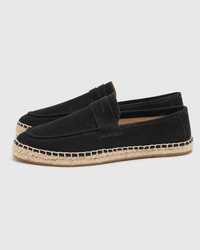 Loafers Signature Cow Suede Woven Espadrille Loafers