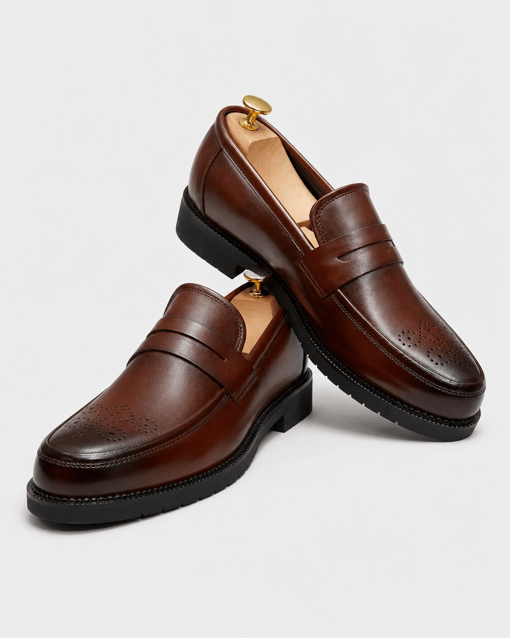 Loafers Signature Men's Brogued Penny Loafers