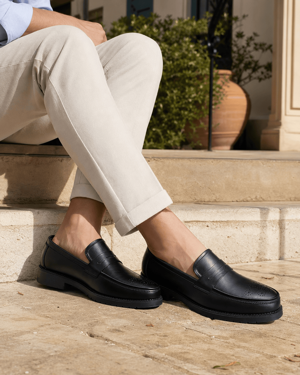 Loafers Signature Men's Brogued Penny Loafers