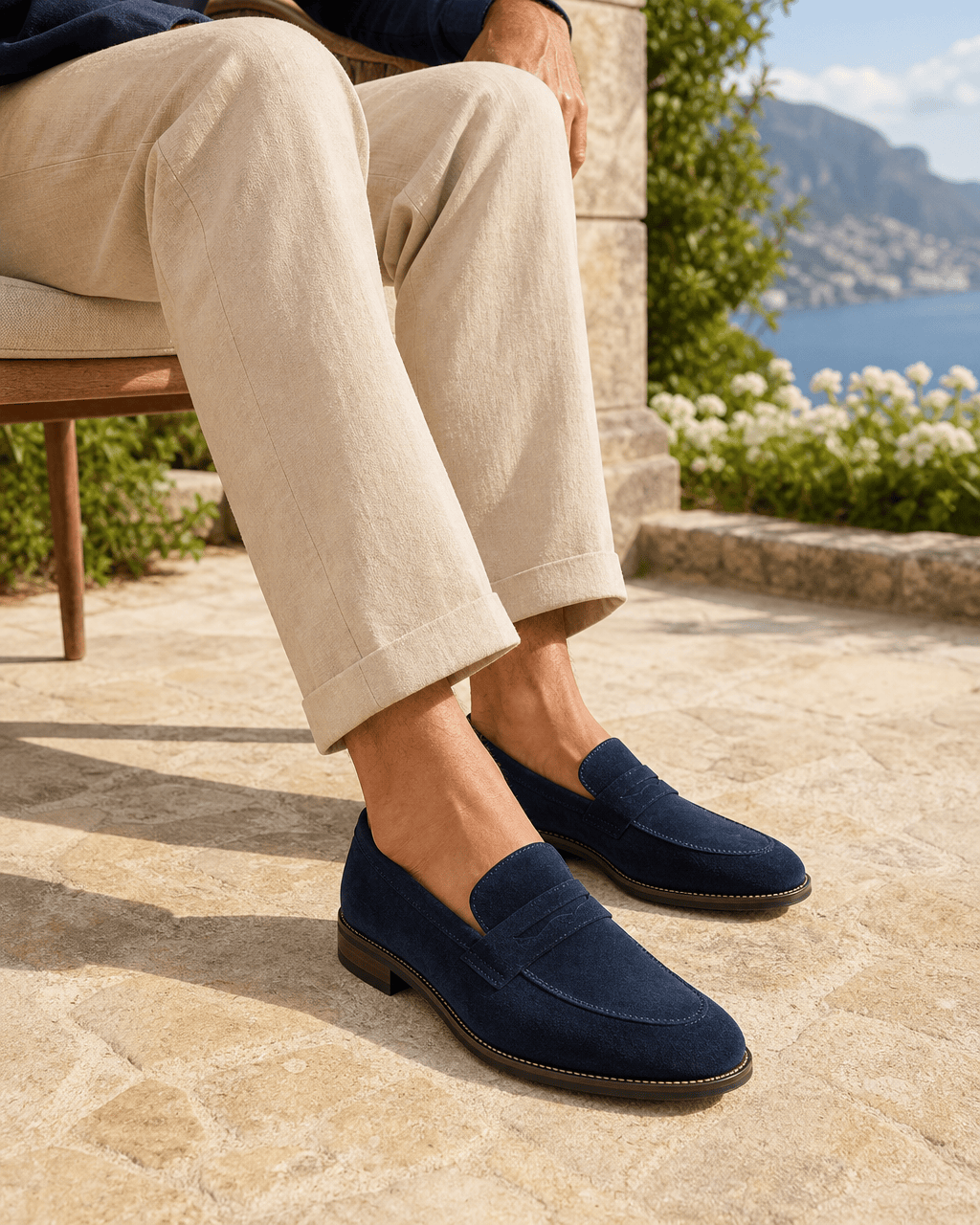 Loafers Signature Men's Cow Suede Penny Loafers