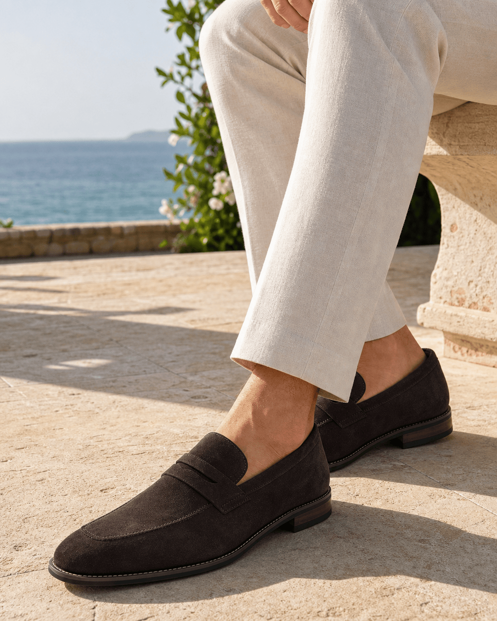 Loafers Signature Men's Cow Suede Penny Loafers