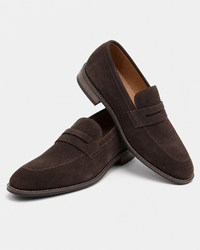 Loafers Signature Men's Cow Suede Penny Loafers