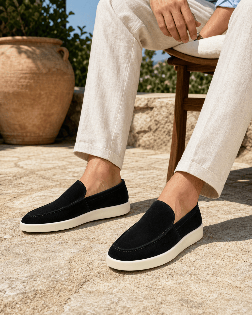 Loafers Signature Men's Cowhide Leather Slip-On Loafers