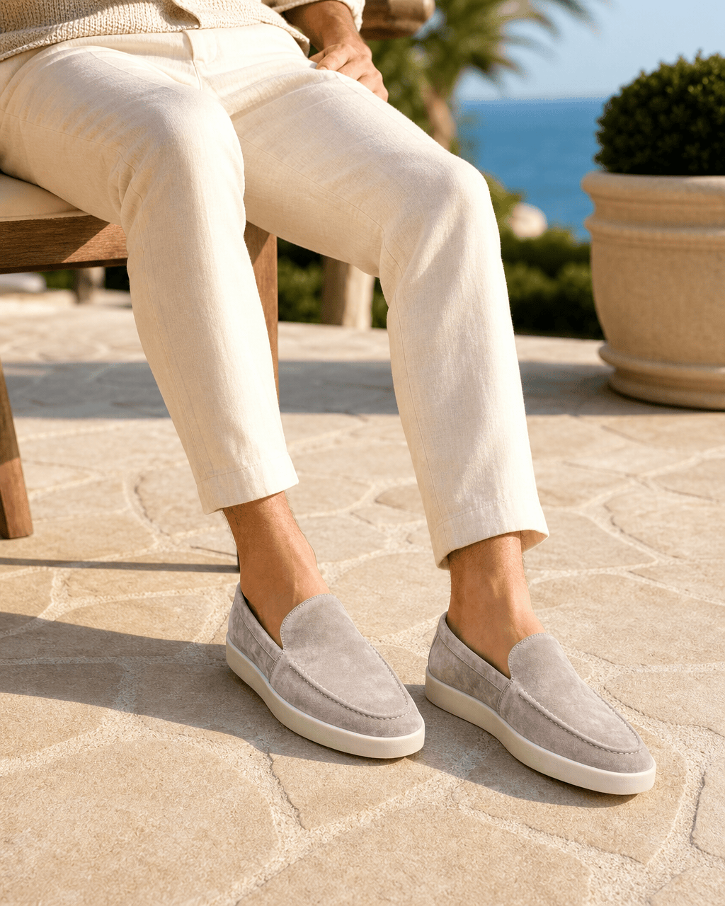 Loafers Signature Men's Cowhide Leather Slip-On Loafers