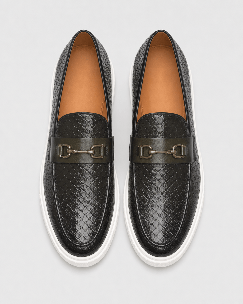 Loafers Signature Men's Croc-Embossed Horsebit Loafers