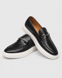 Loafers Signature Men's Croc-Embossed Horsebit Loafers