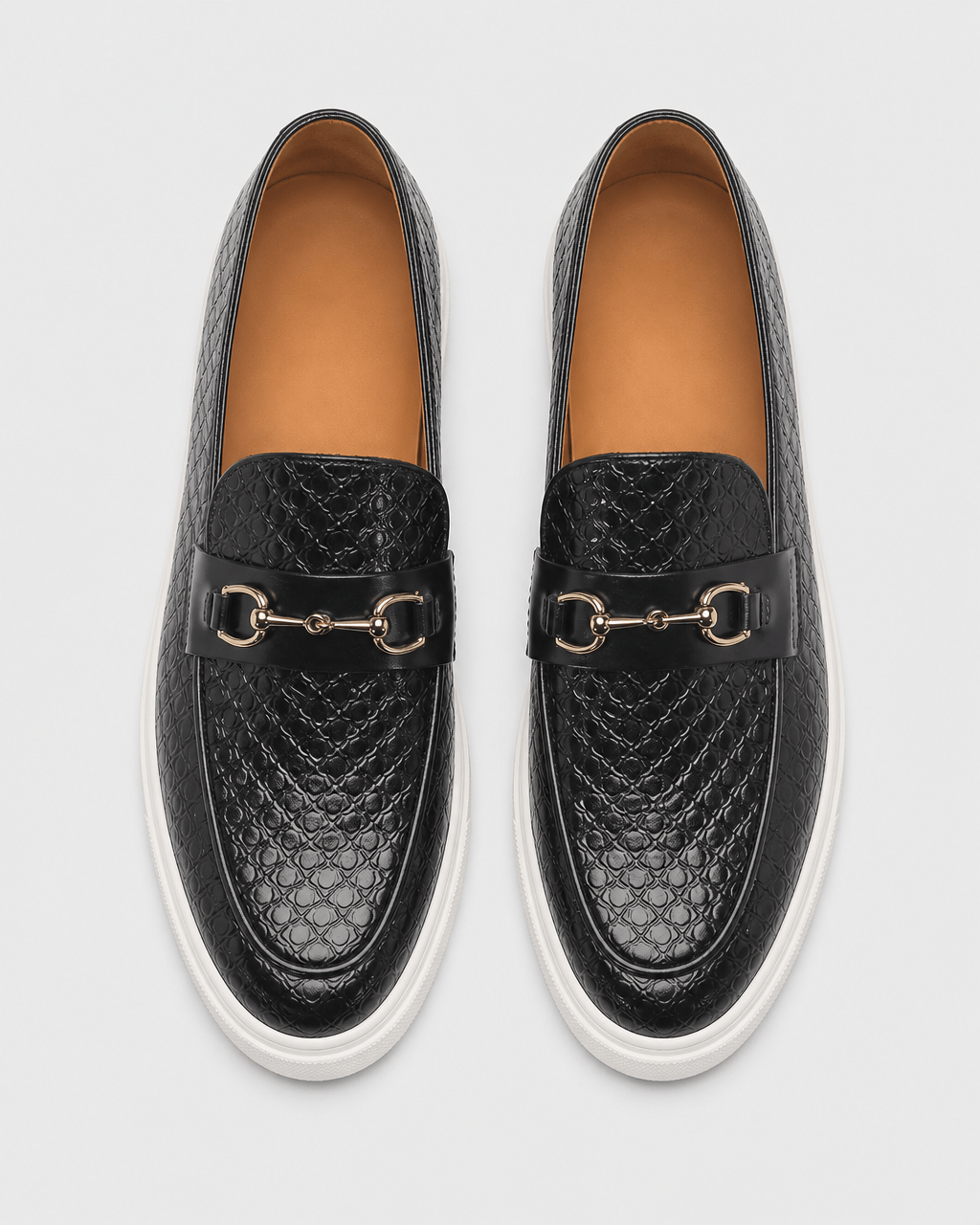 Loafers Signature Men's Croc-Embossed Horsebit Loafers