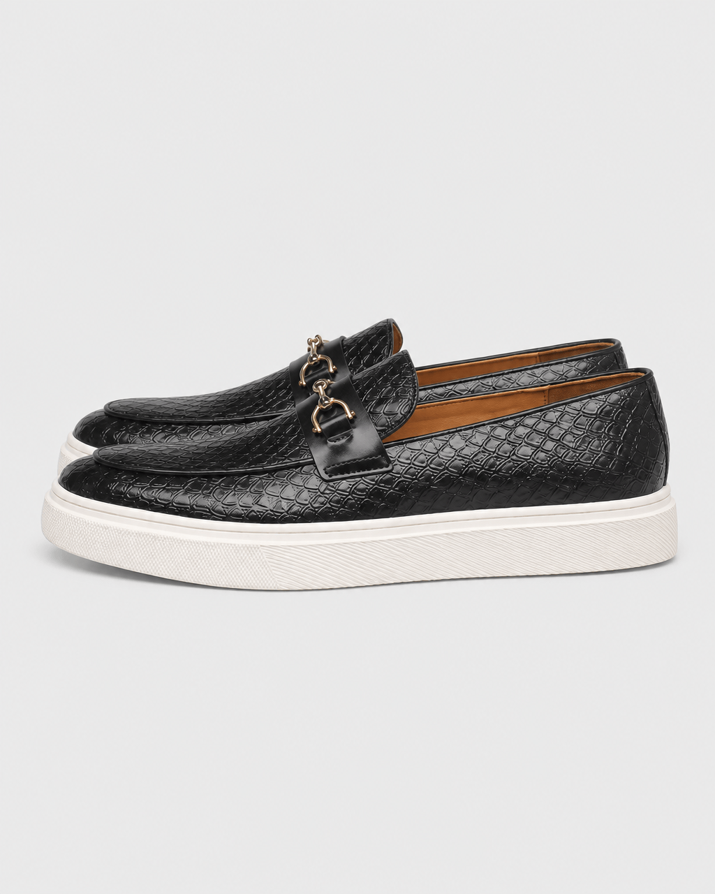 Loafers Signature Men's Croc-Embossed Horsebit Loafers