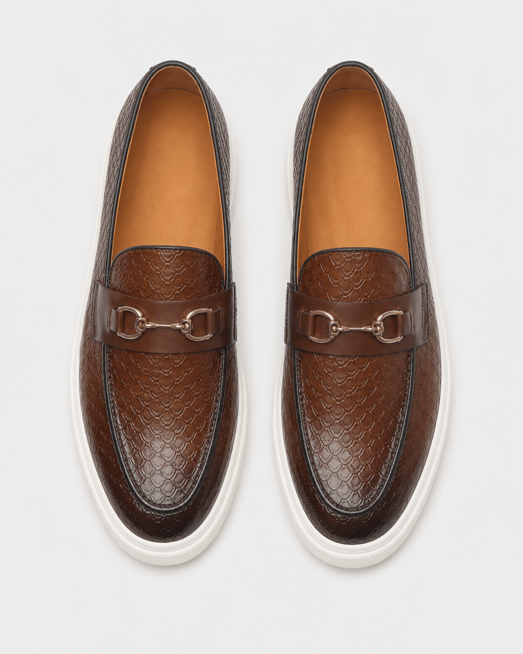 Loafers Signature Men's Croc-Embossed Horsebit Loafers