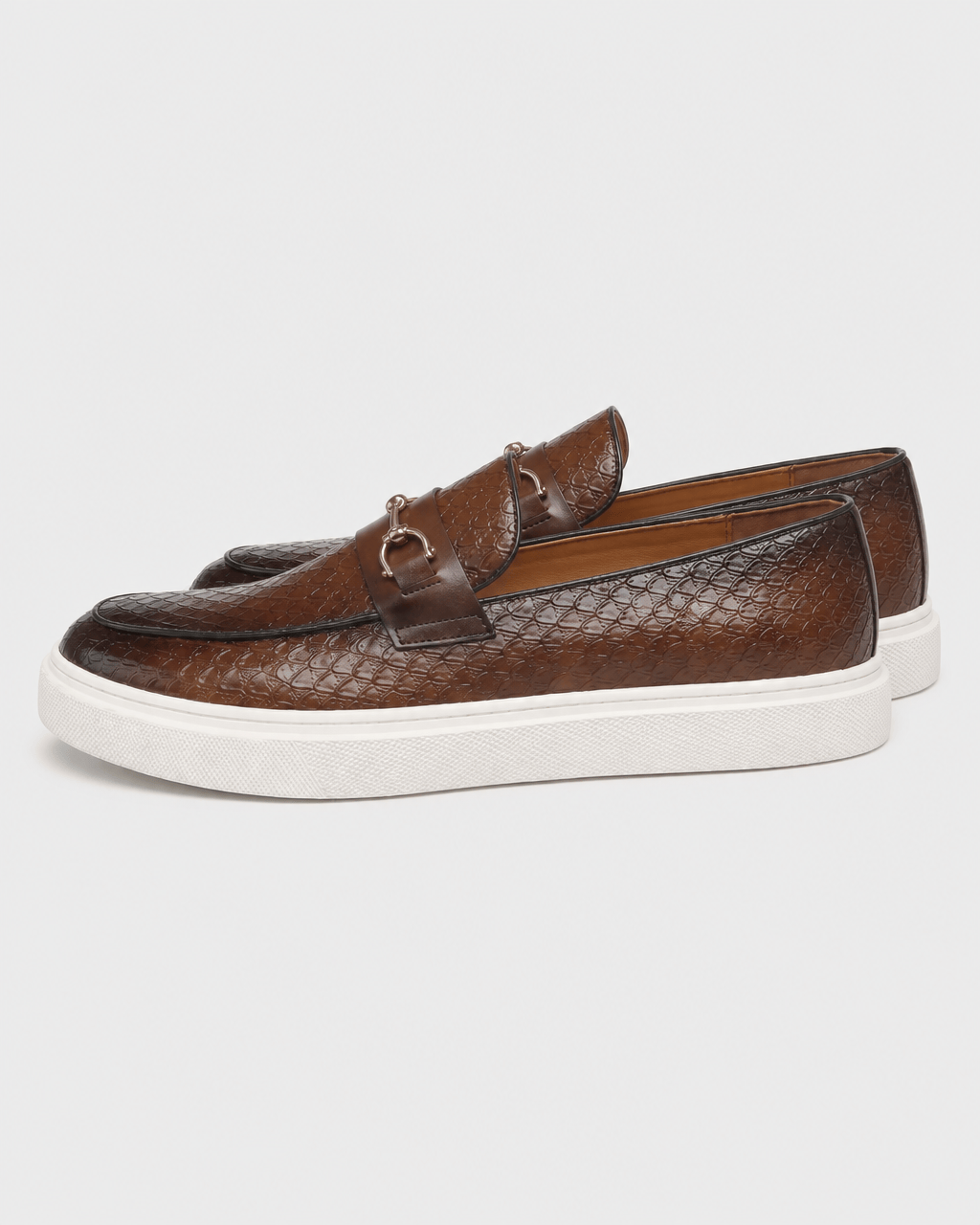 Loafers Signature Men's Croc-Embossed Horsebit Loafers