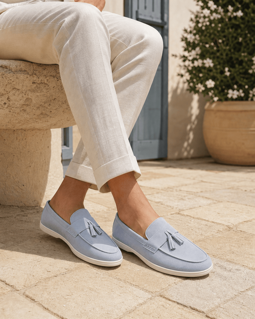 Loafers Signature Men's Flannel Tassel Loafers