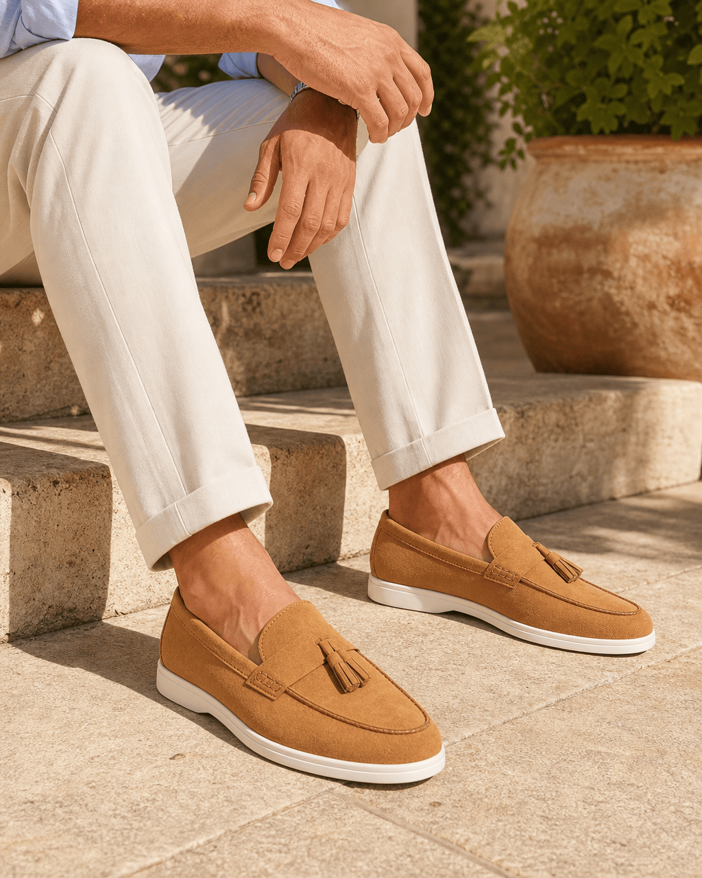 Loafers Signature Men's Flannel Tassel Loafers