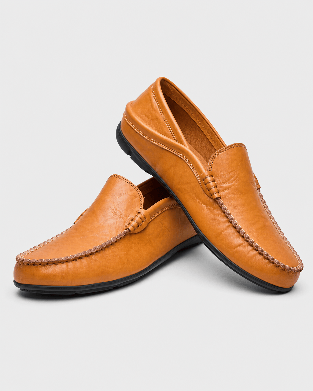 Loafers Signature Men's Genuine Cow Leather Driving Loafers