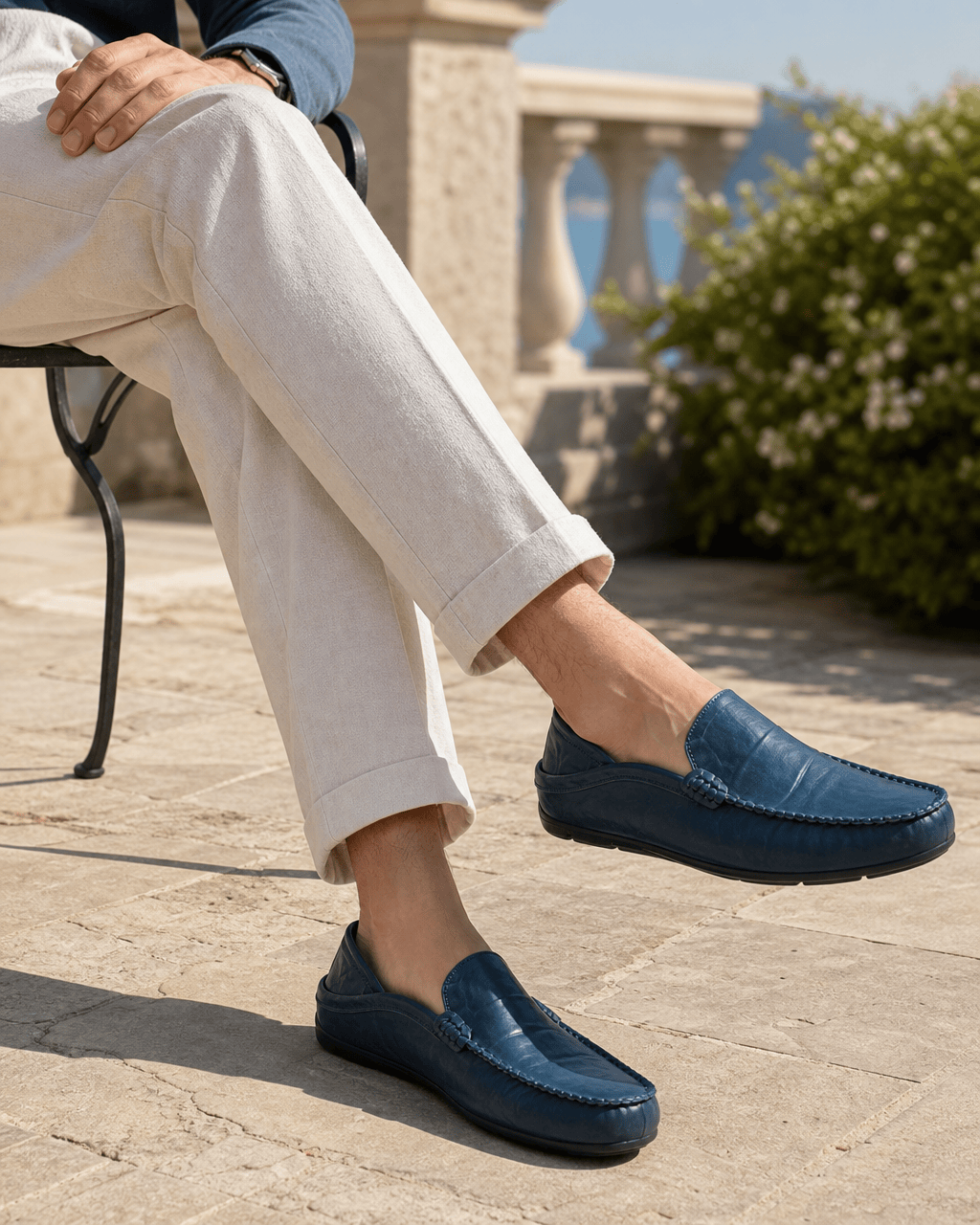 Loafers Signature Men's Genuine Cow Leather Driving Loafers