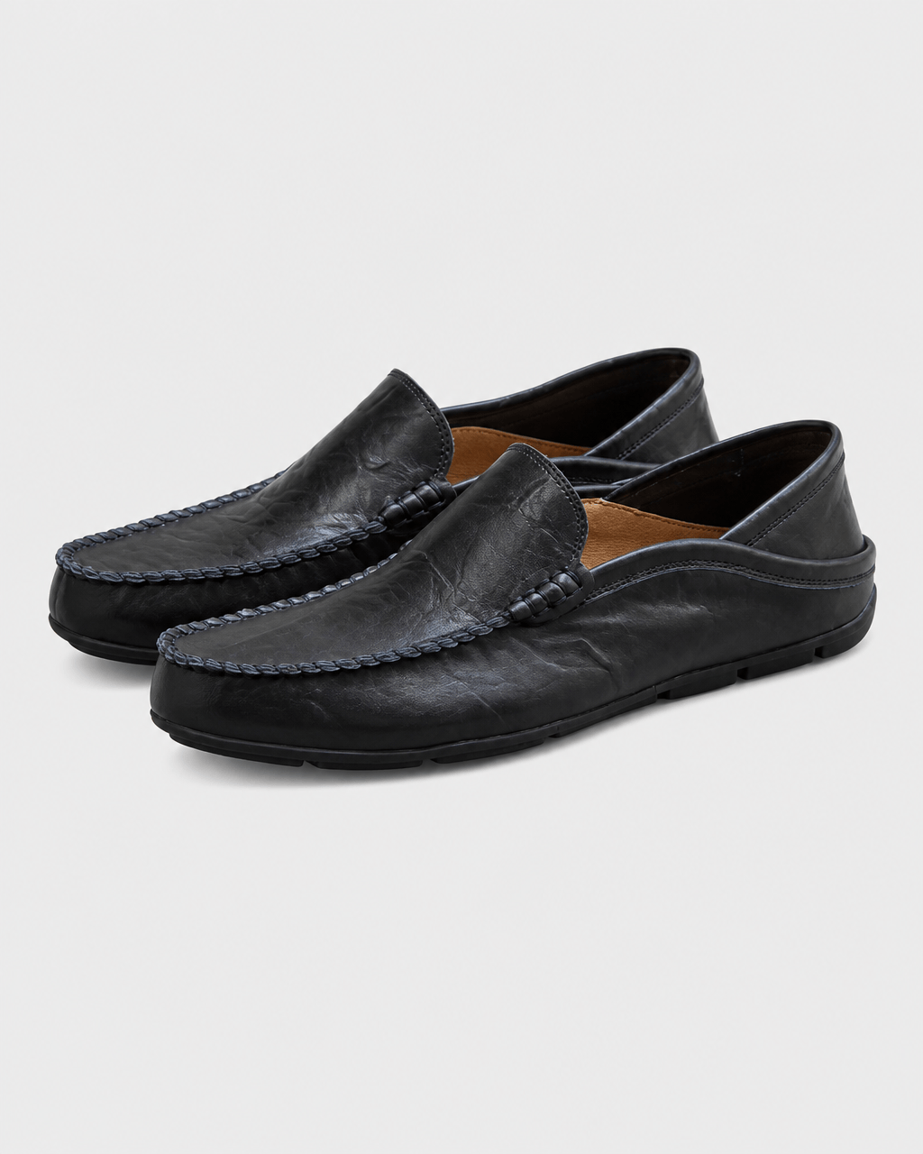 Loafers Signature Men's Genuine Cow Leather Driving Loafers