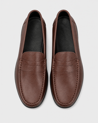 Loafers Signature Men's Genuine Leather Round-Toe Loafers