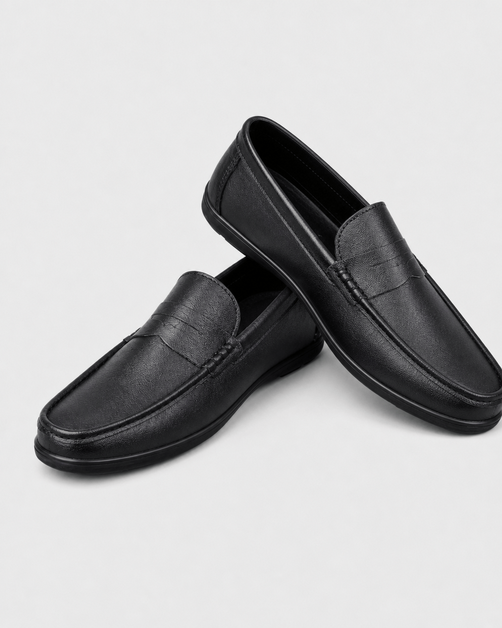 Loafers Signature Men's Genuine Leather Round-Toe Loafers