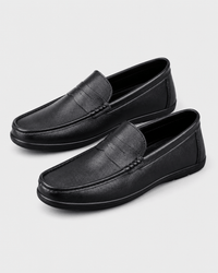 Loafers Signature Men's Genuine Leather Round-Toe Loafers
