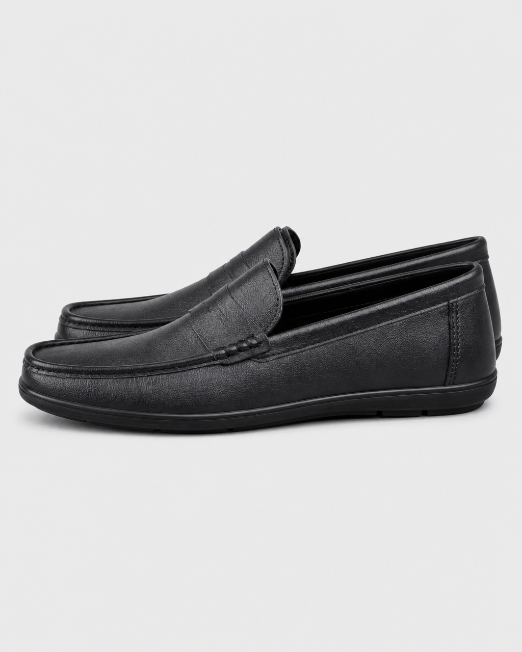 Loafers Signature Men's Genuine Leather Round-Toe Loafers