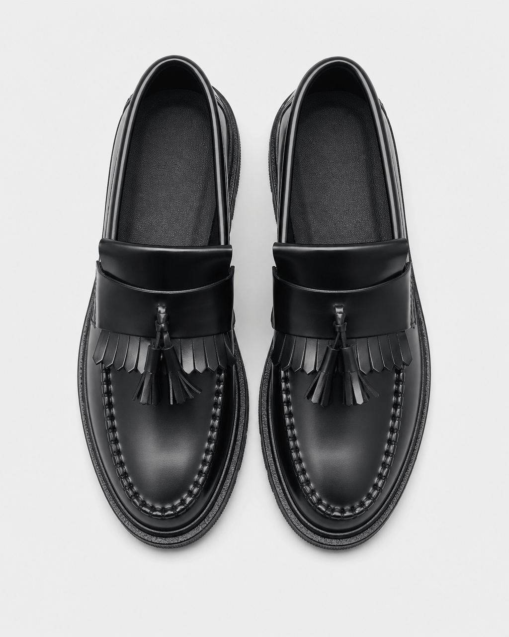 Loafers Signature Men's Glossy Black Penny Loafers