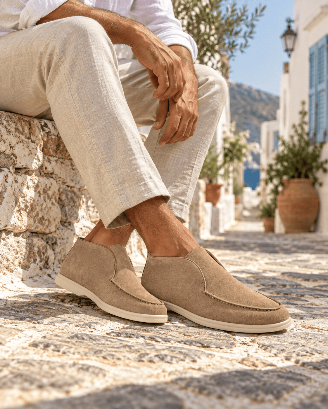 Loafers Signature Men's High-Top Ankle Slip-On Loafers