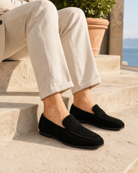 Loafers Signature Men's Leather Flat Driving Loafers