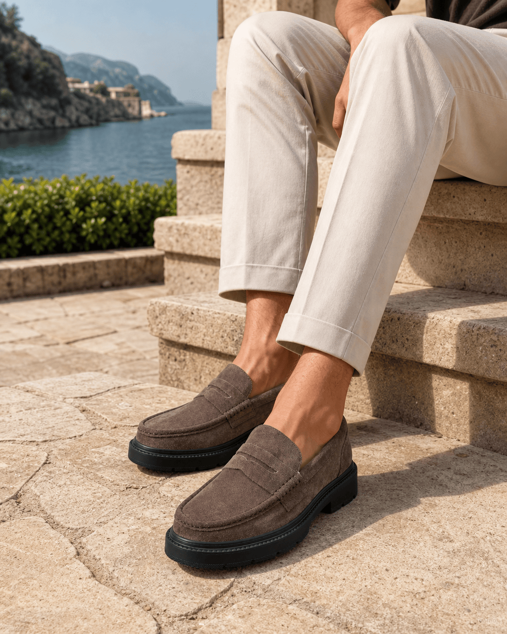 Loafers Signature Men's Lug Sole Penny Loafers